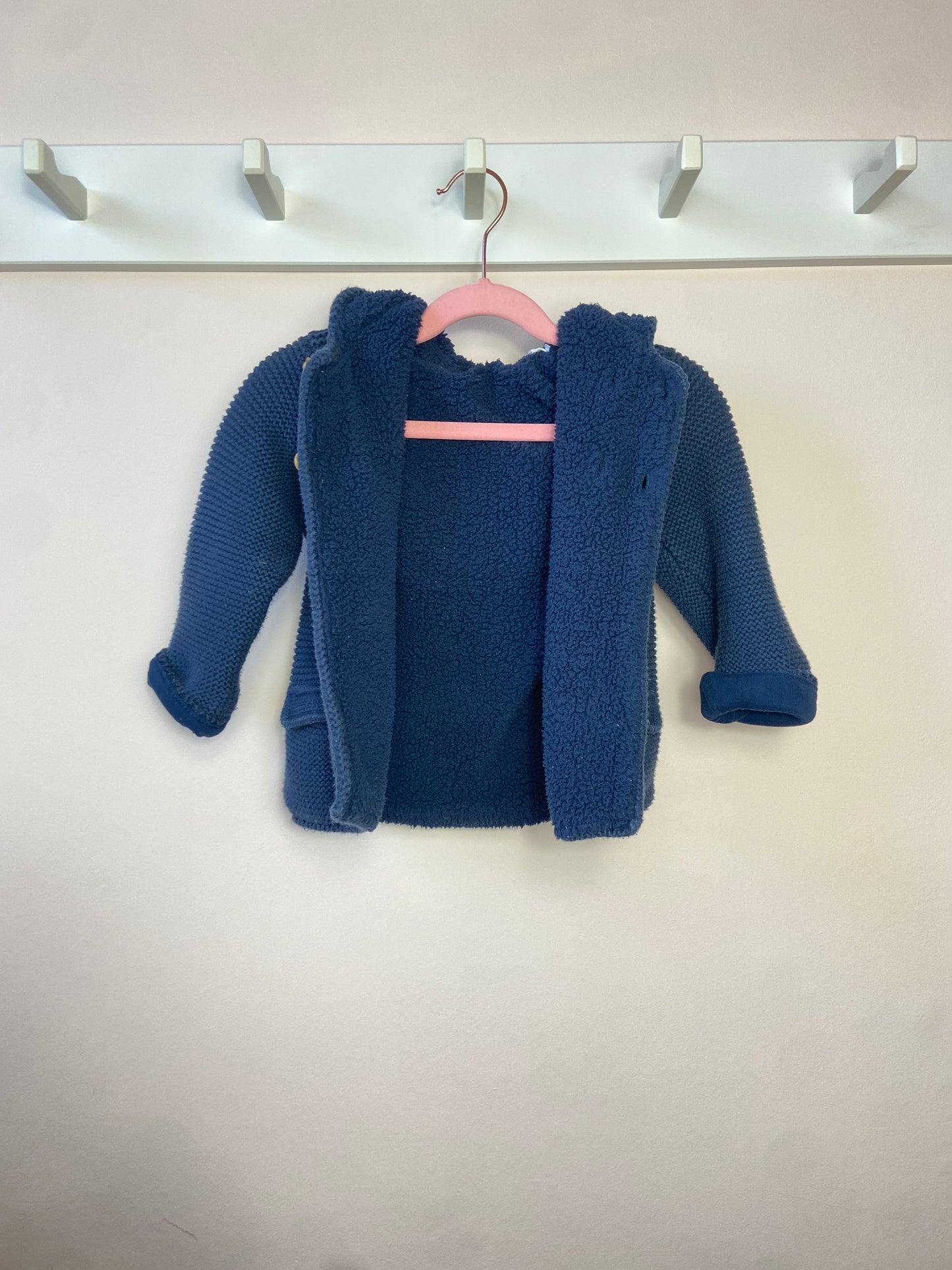 12-18 M Navy knitted jacket