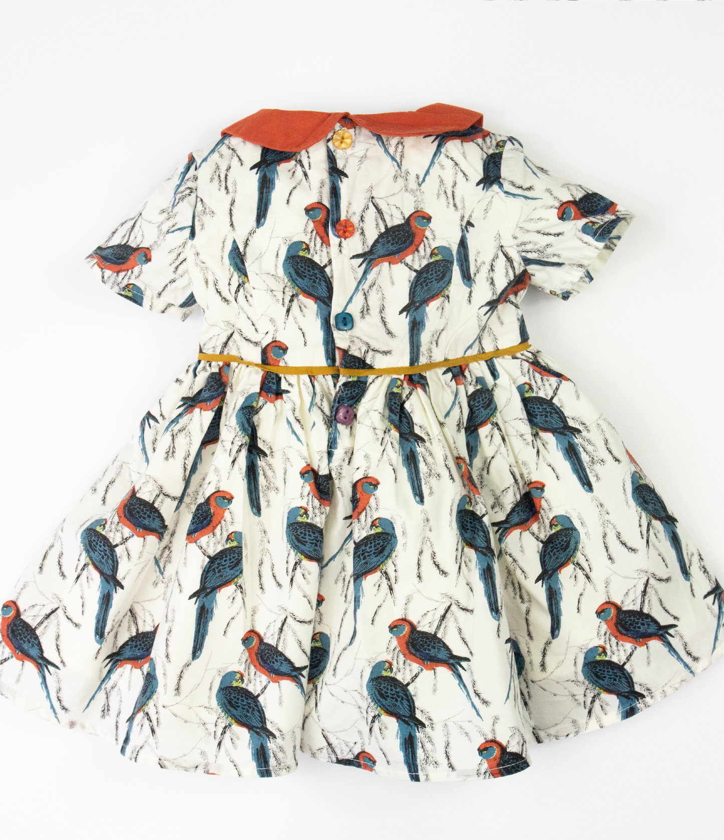 3-6 M Bird print party dress