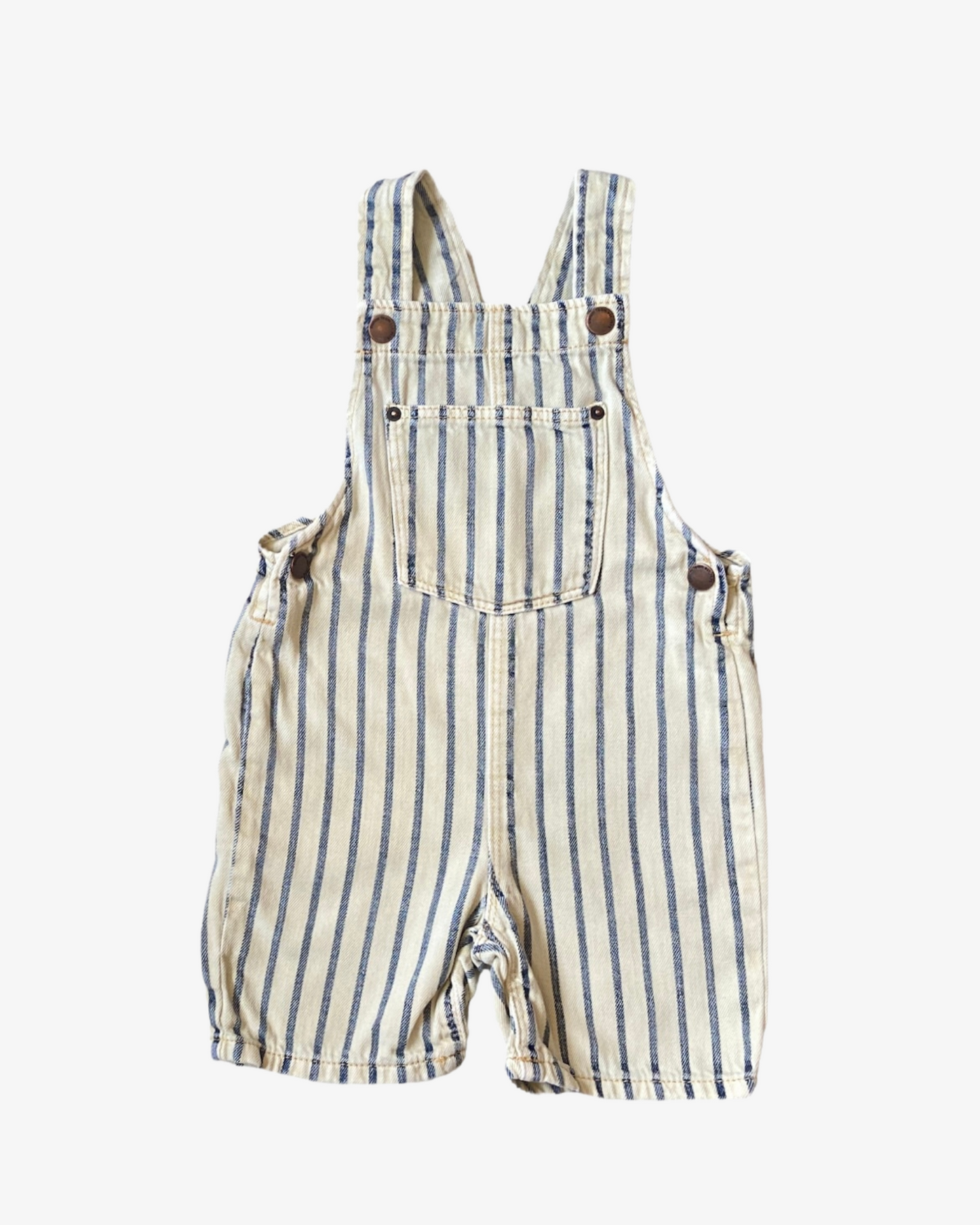 12-18 M Striped dungarees