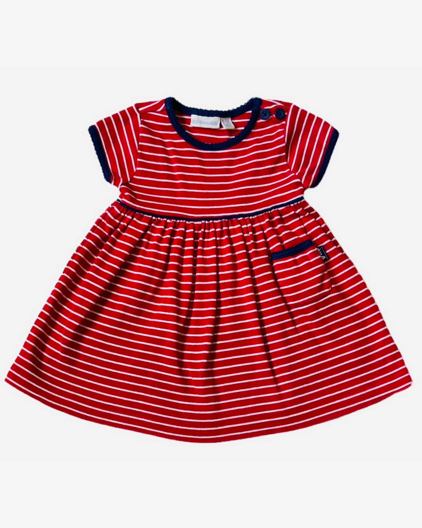 6-12 M Red striped dress