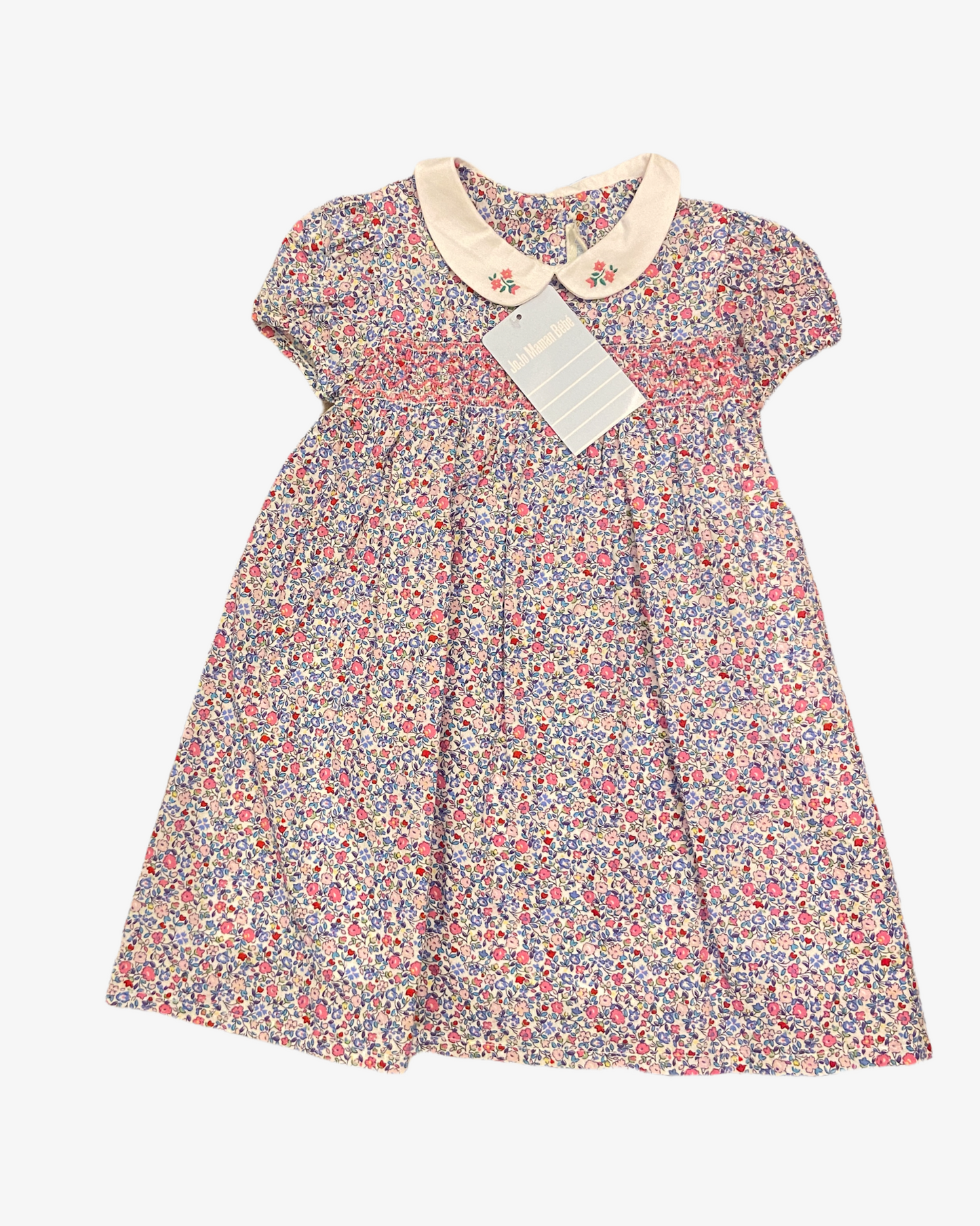 6-12 M Floral dress with cardigan