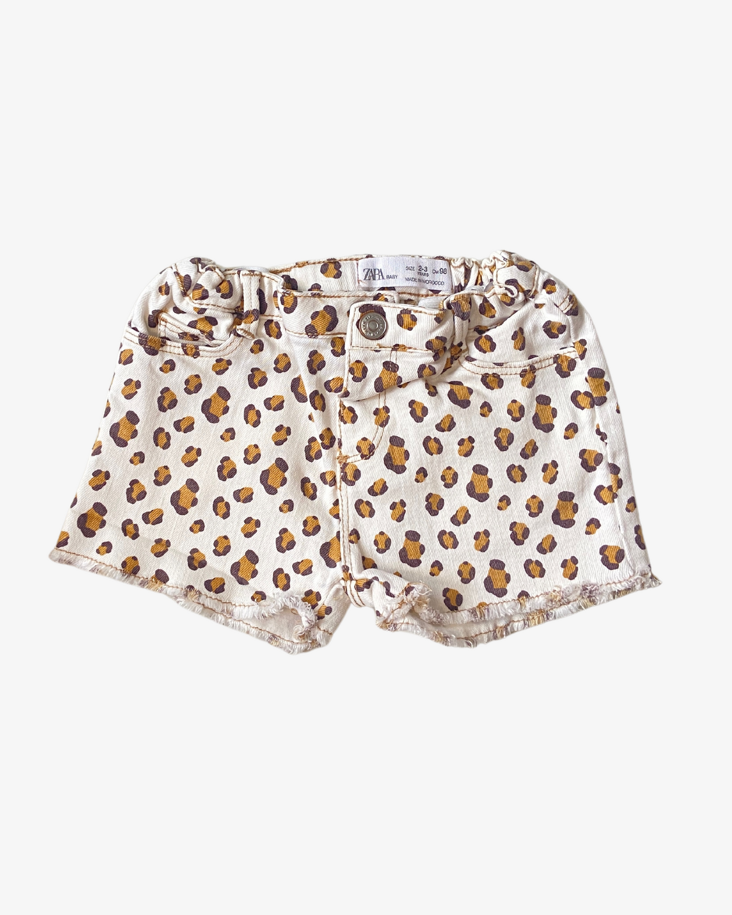 2-3 Y Leopard print shorts