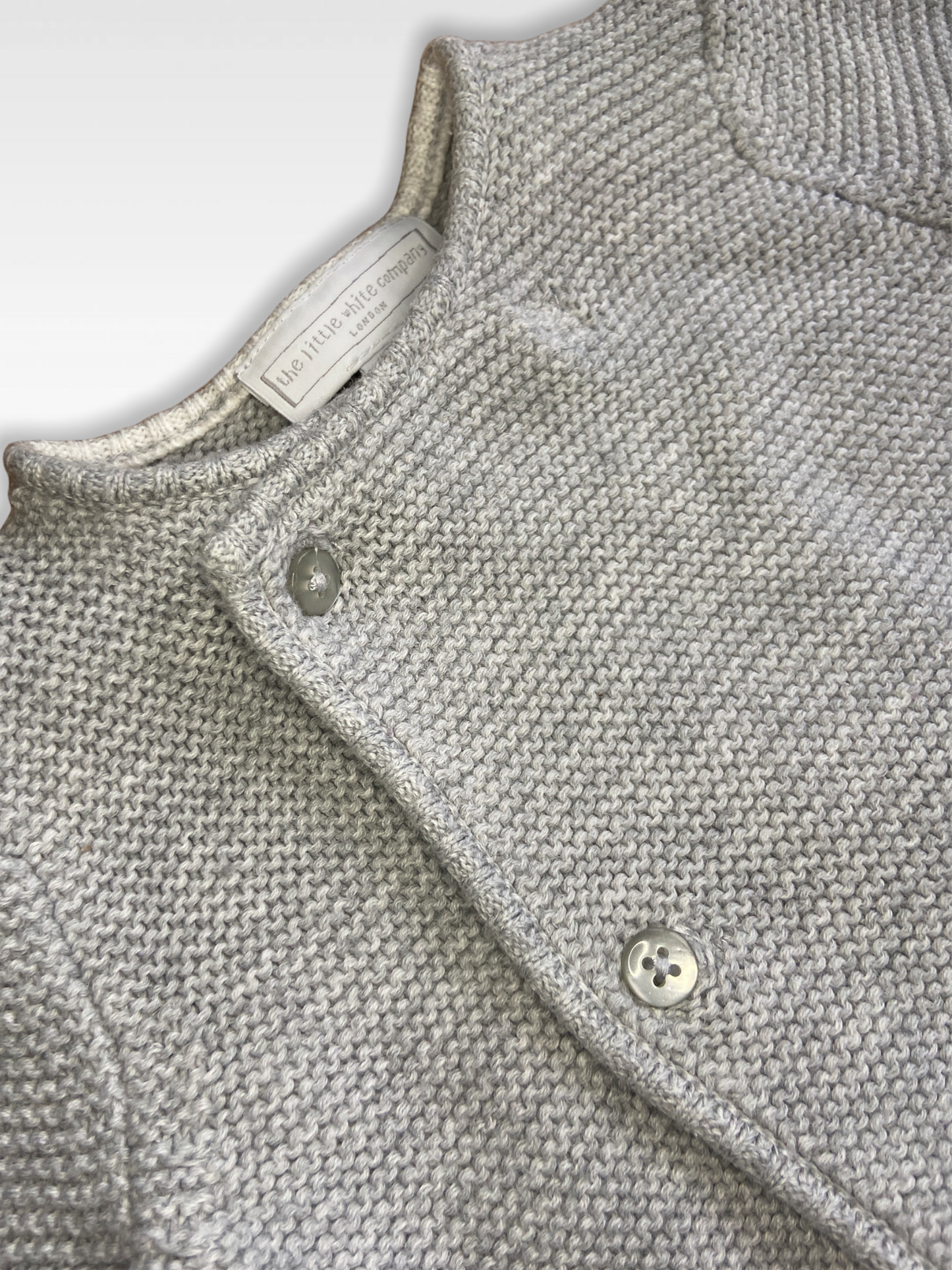 0-1 M Grey knitted cardigan