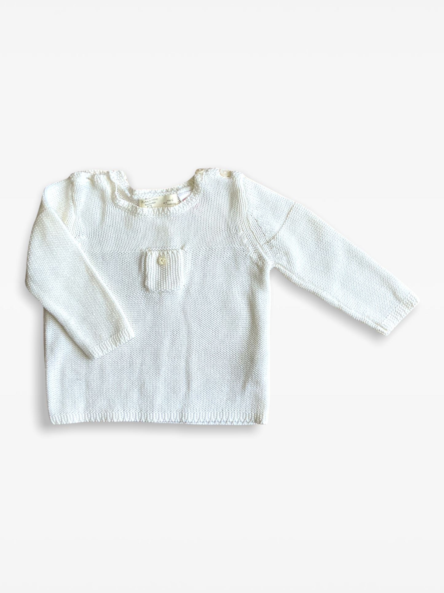 6-9 M Cream knitted jumper