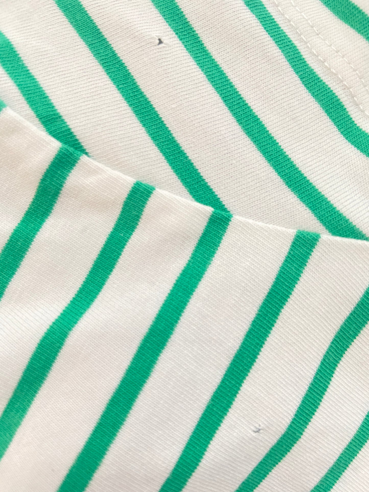 6-12 M Green striped t-shirt