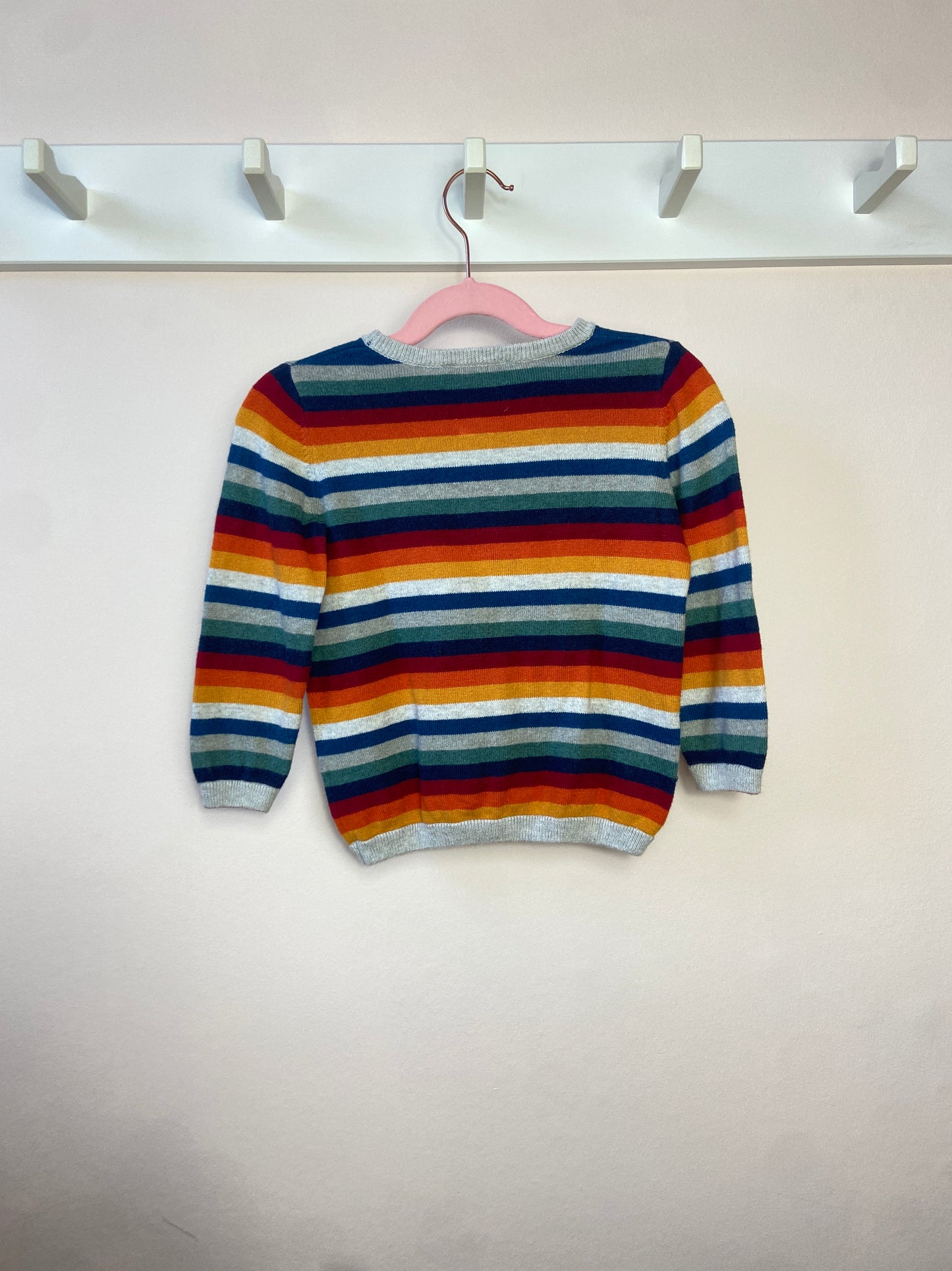2 Y Rainbow striped jumper