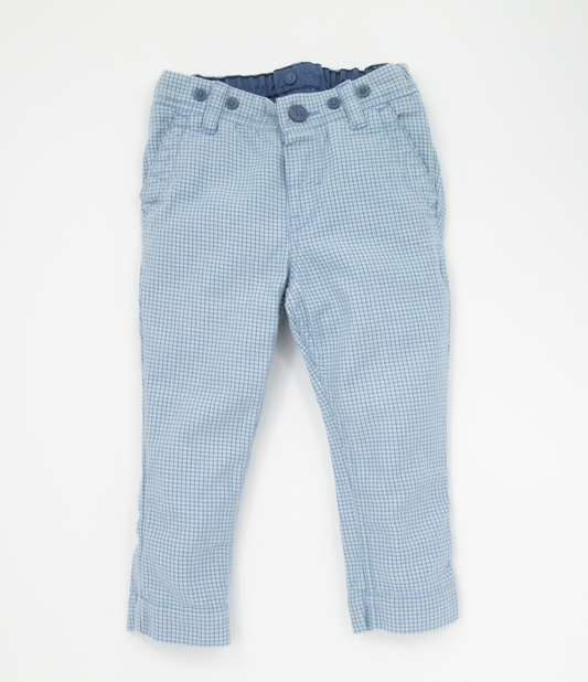6-9 M Blue dogtooth trousers