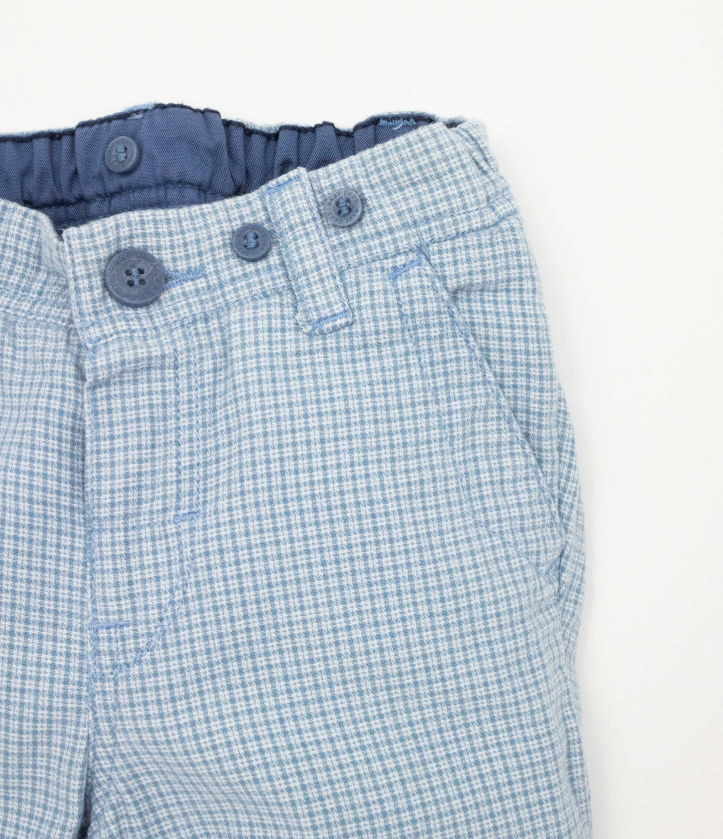 6-9 M Blue dogtooth trousers