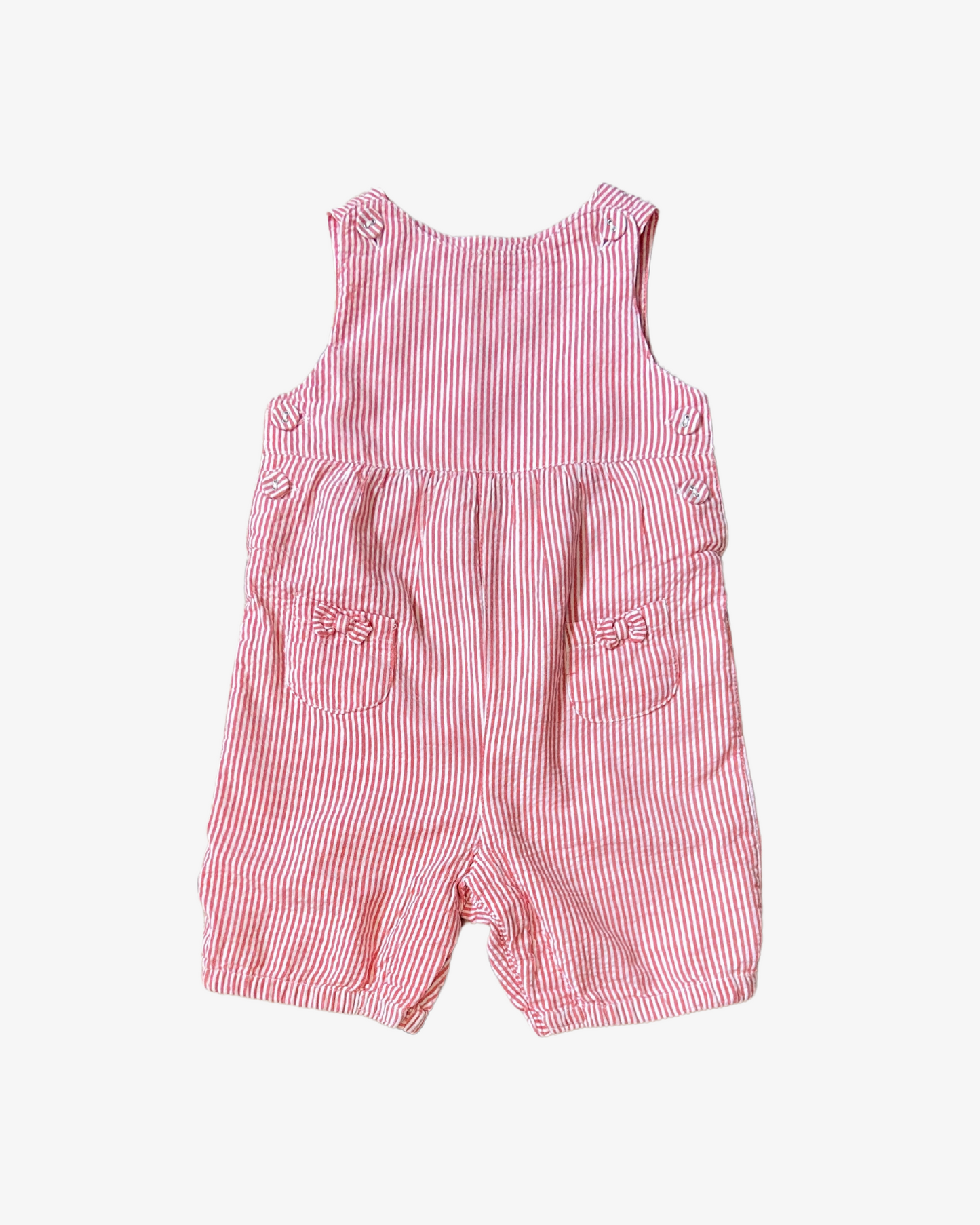 12-18 M Striped dungarees