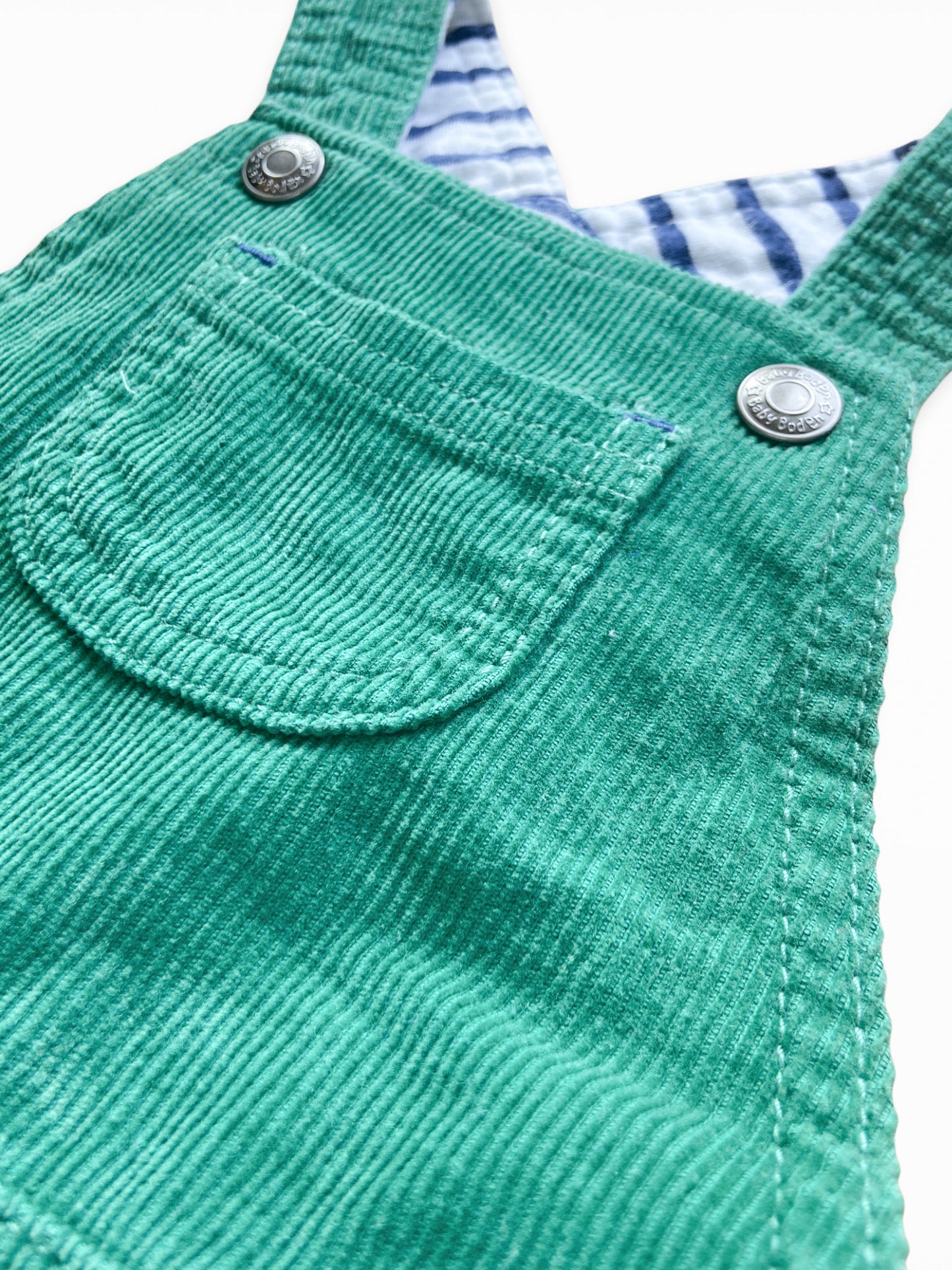 12-18 M Green cord dungarees