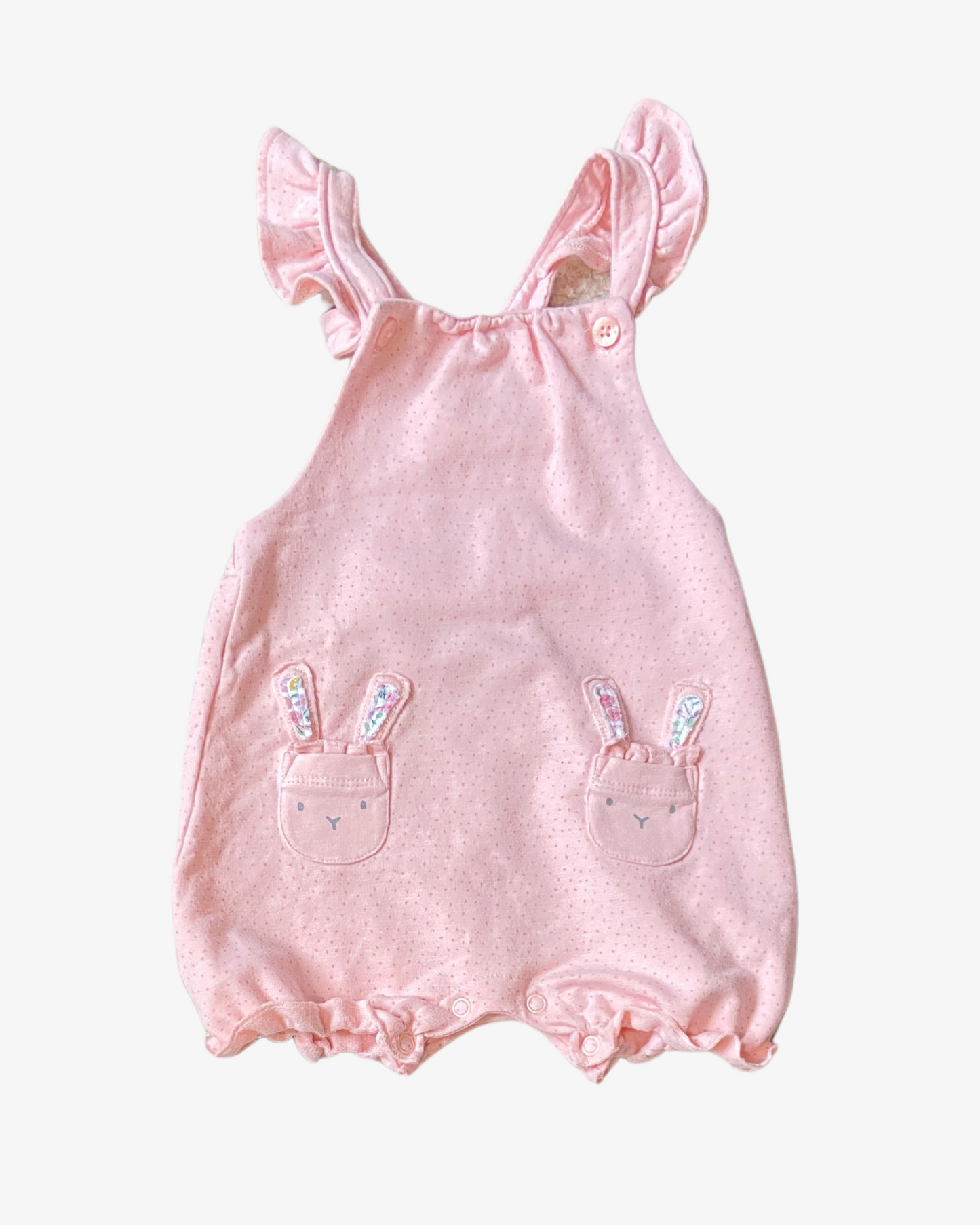 6-9 M Bunny dungarees