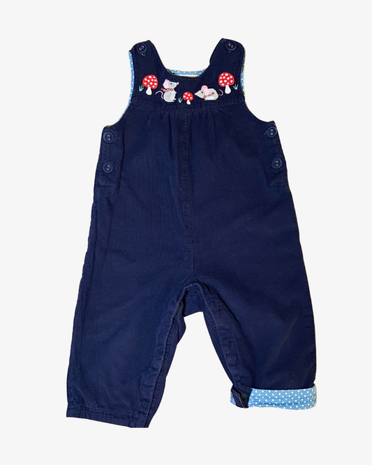 6-12 M Mouse dungarees