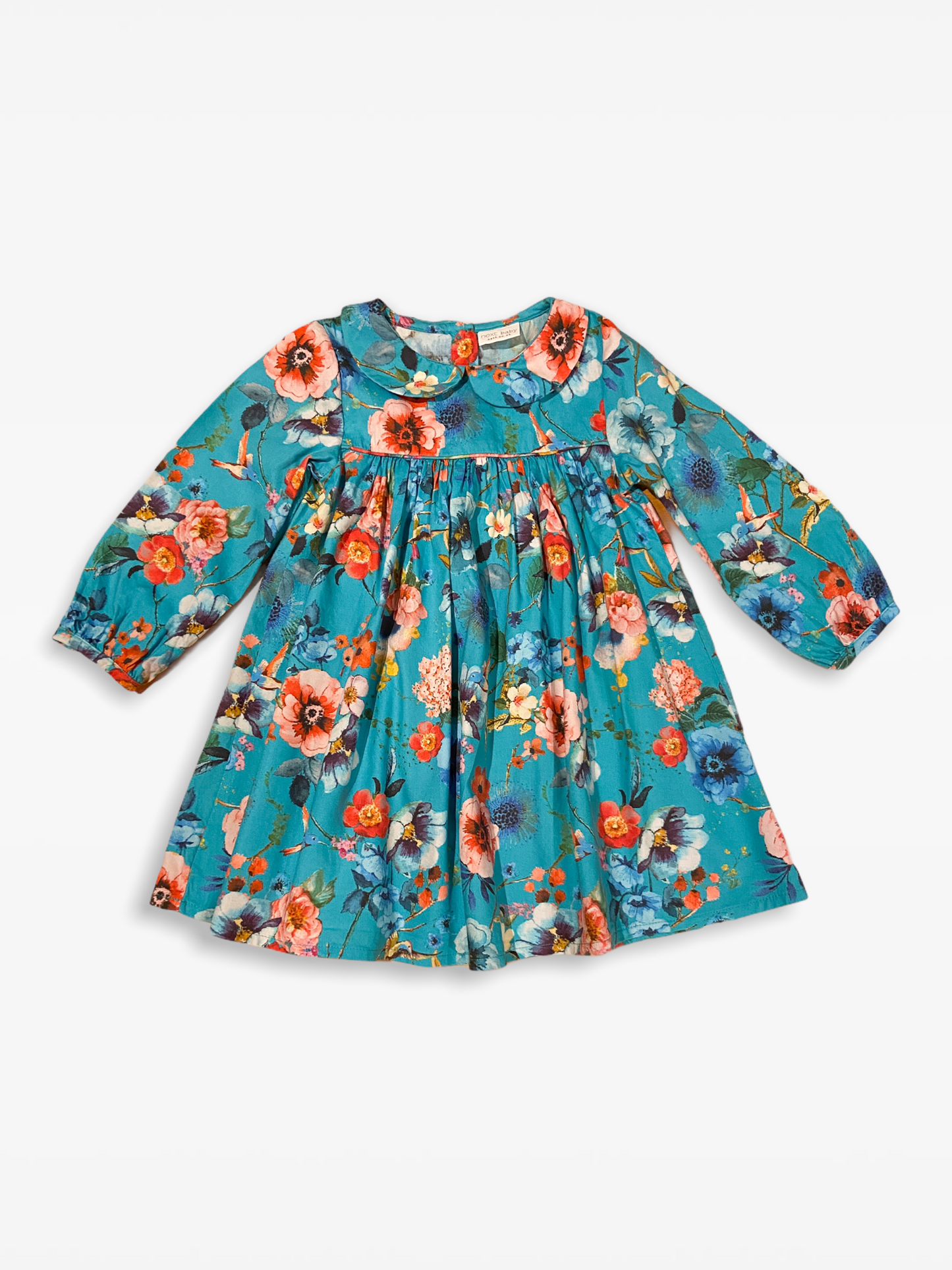 12-18 M Turquoise floral dress