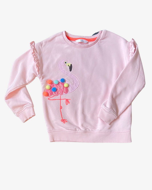 5-6 Y Flamingo sweatshirt