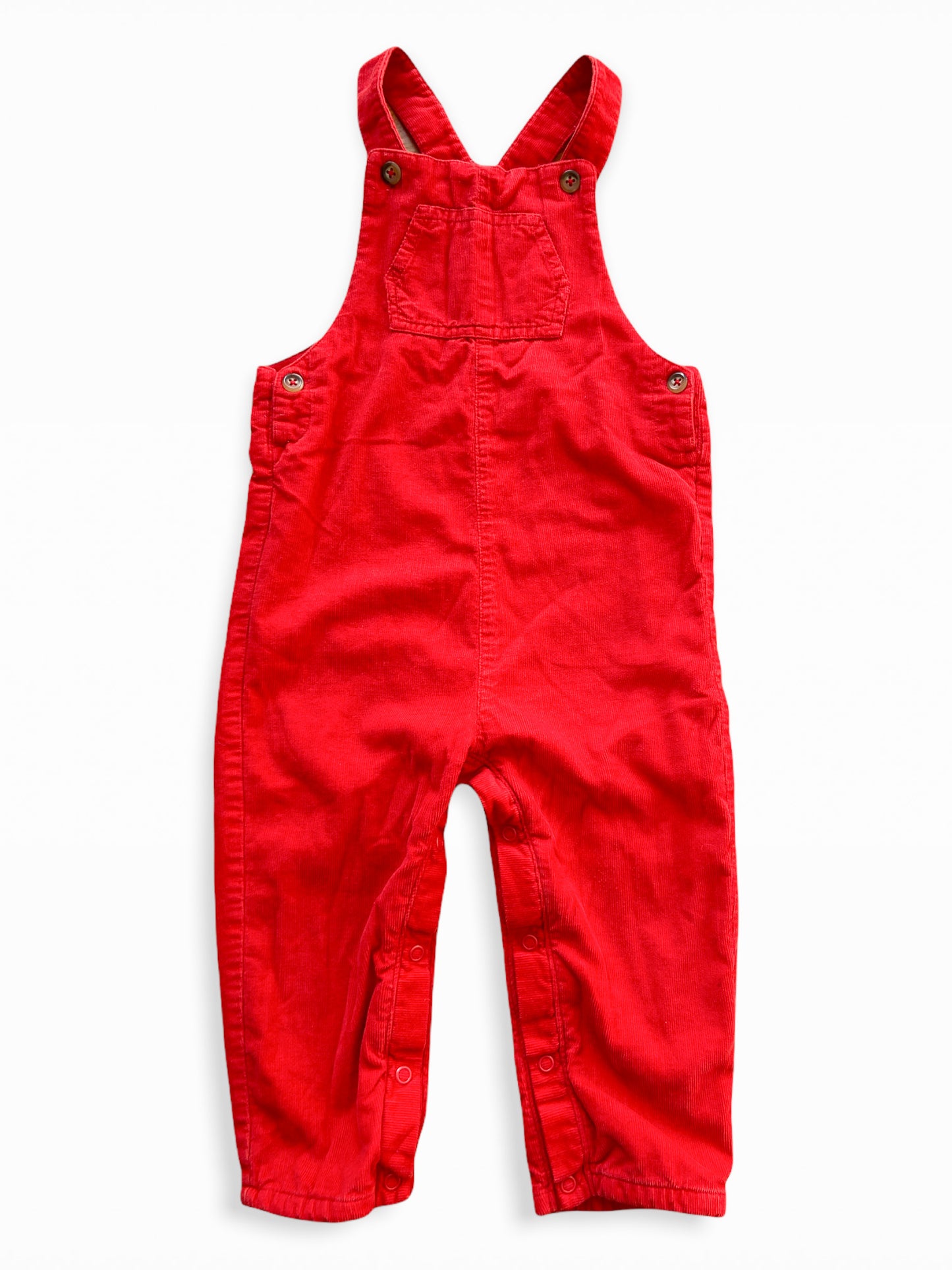 18-24 M Red cord dungarees