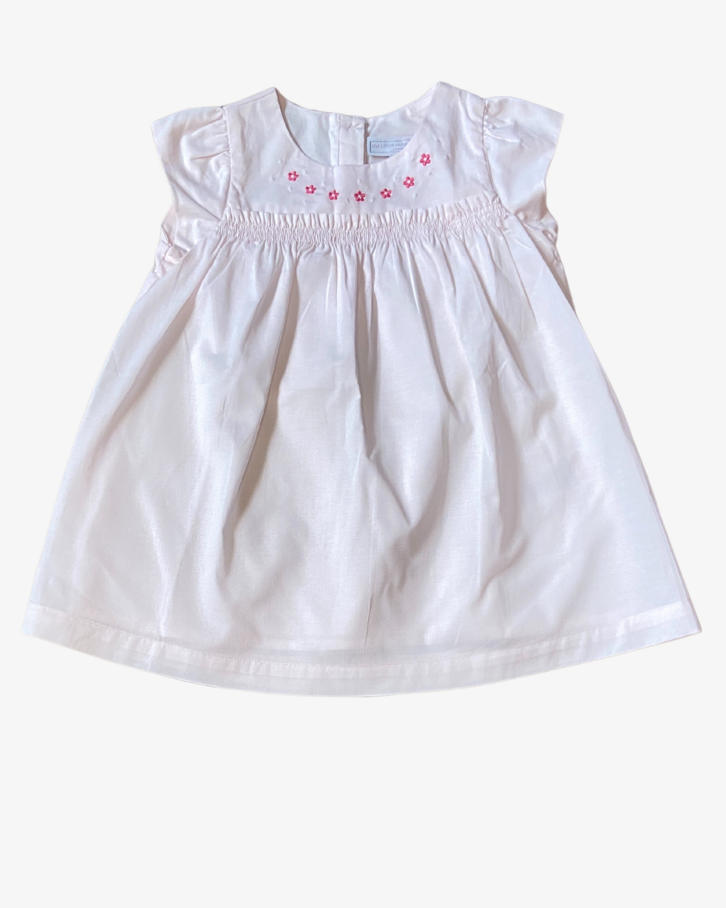 3-6 M Pale pink embroidered dress