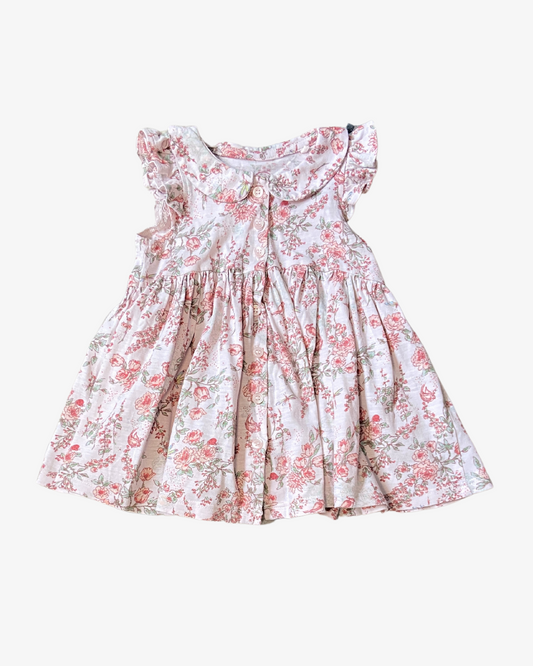 3-6 M Floral shirt dress