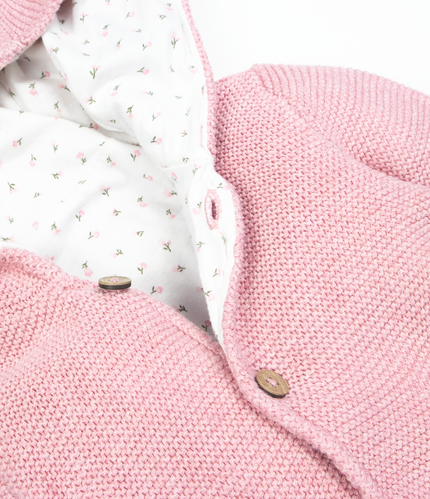 Lined pink cardigan